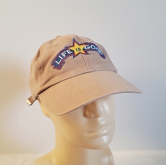 LIFE Is Good Tan Head Shots By KC Caps Baseball Hat - Picture 2 of 12